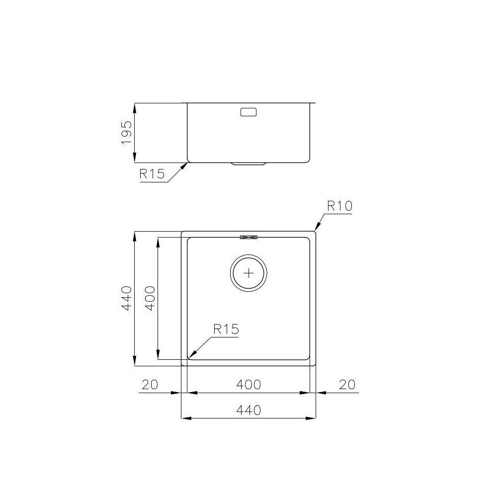 Évier de cuisine Foster 2156856 - Métal en acier inoxydable - Bain de Mono