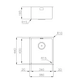 Раковина Foster KE Gun Metal 2153 856: Элегантность и сопротивление для вашей кухни