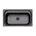 Lavello Monovasca S1000 Gun Metal 865 x 505 - 1 tub: 726 x 350