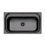 El fregadero Foster 1 bañera 80 cm - Acero inoxidable