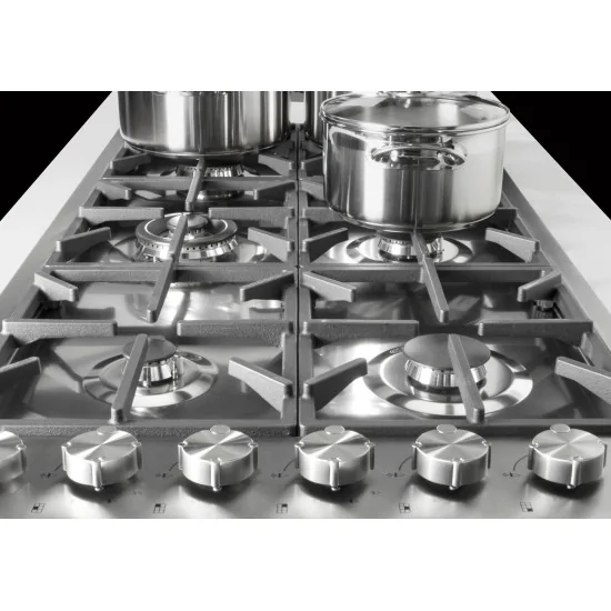 Foster 7639 006: Placa de gas profesional para su cocina, con quemadores Acabados Dual y Gun Metal