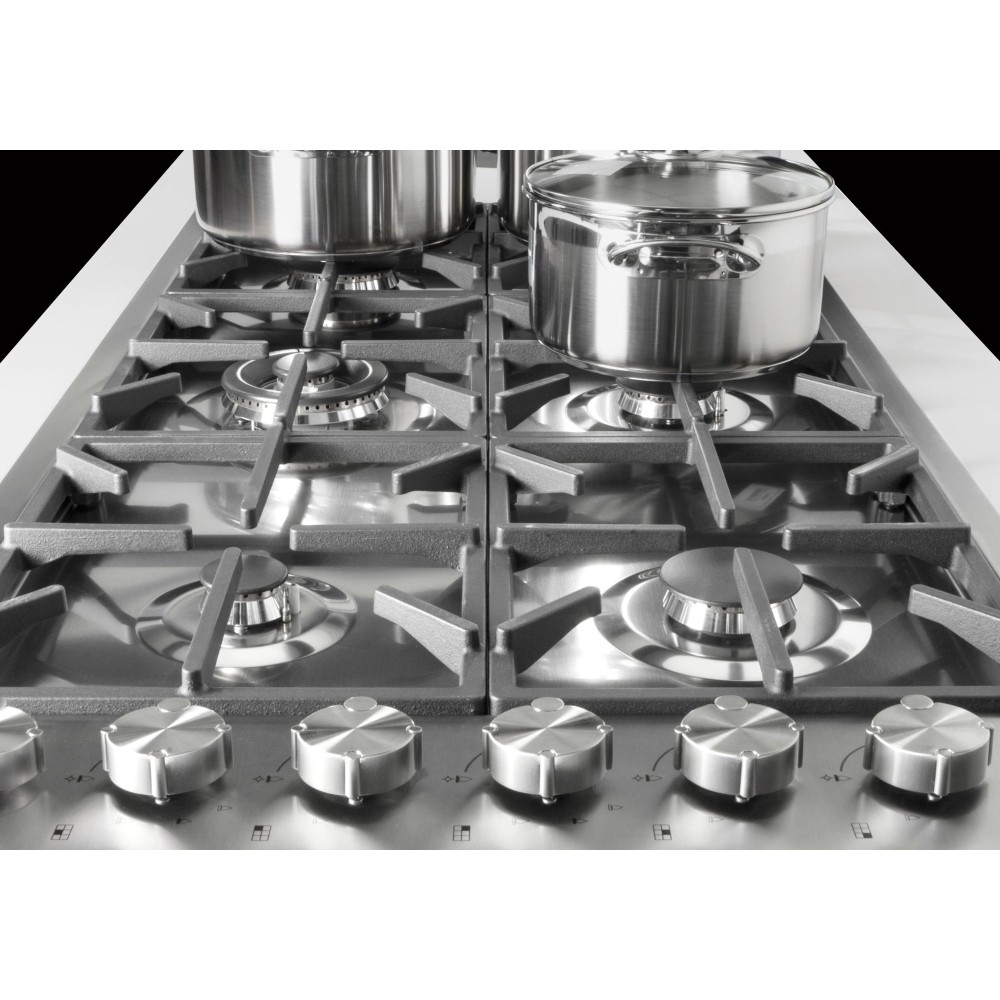 Foster 7639 006: Piano cottura a gas professionale per la tua cucina, con bruciatori Dual e finitura Gun Metal