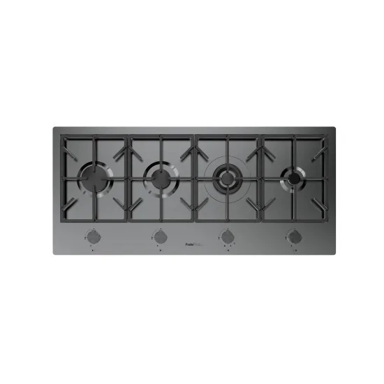Plan de cocina de gas Foster Milan PVD Gun Metal 7640 006 - Power and Design