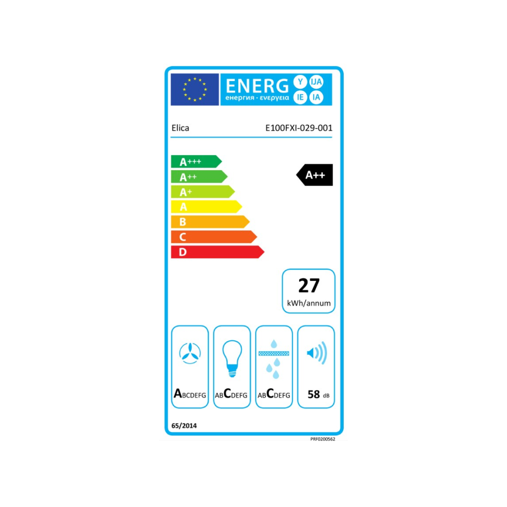Capucha de pared Elica Marco negro BIO en roble diseño natural y alto rendimiento