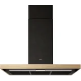 Capucha de pared Elica Marco negro BIO en roble diseño natural y alto rendimiento