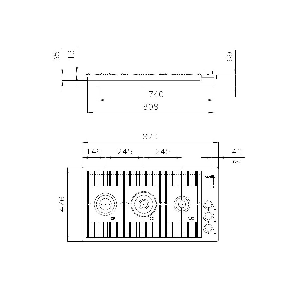 План приготовления газов Foster Milanello Copper 7680 008: Элегантность и преимущества в кухне