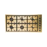 Foster 7639 009: Placa de gas profesional para su cocina, 6 fuegos poderosos, acabado de oro, ¡compra ahora en Duegstore!