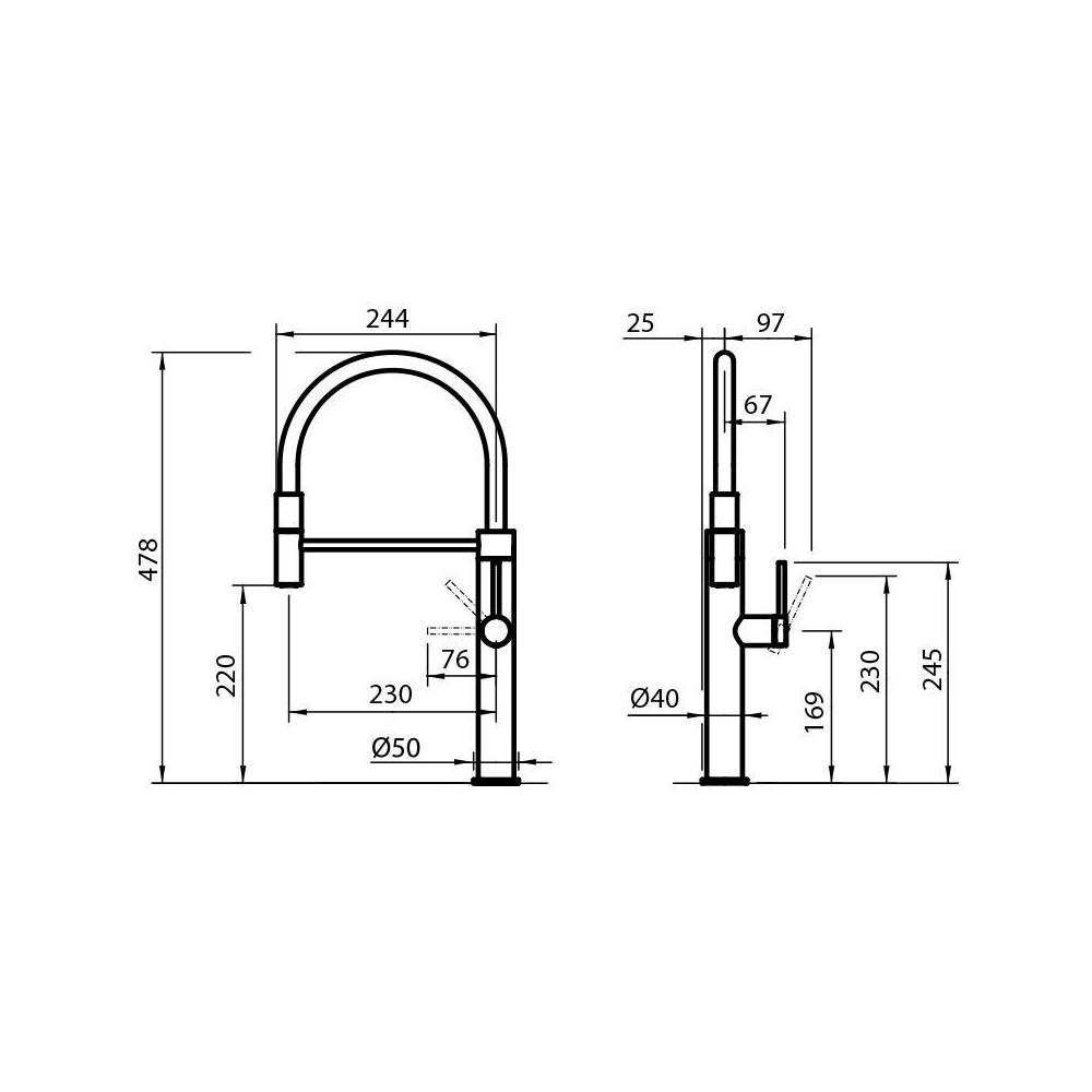 Mixer Küche Foster 8424 851: Elegantes Design und Funktionalität