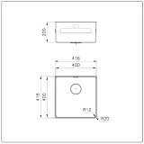 Fregadero de cocina Foster 4340 001: Acero inoxidable, diseño moderno, resistente