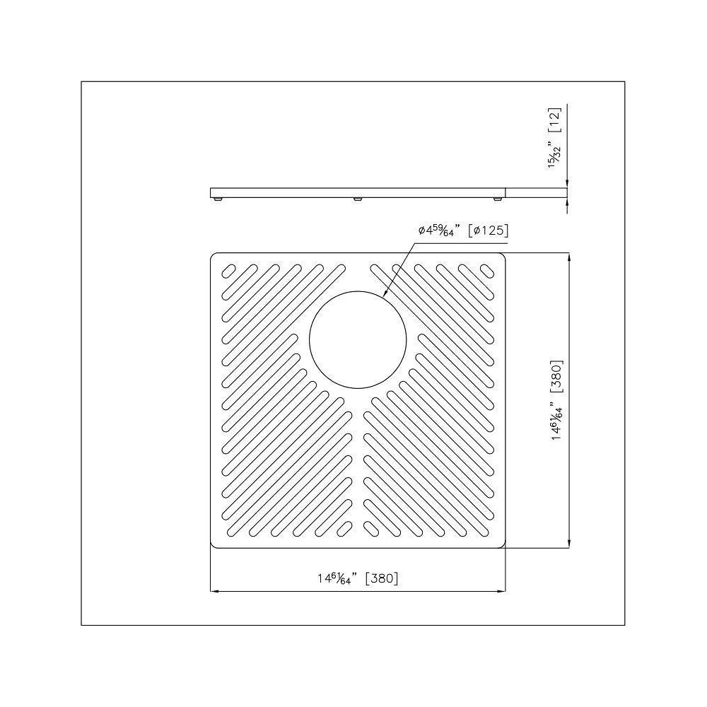 Grid für Lavello Foster 8100 651 - Schwarz, Composite, Resistant | Duegstore