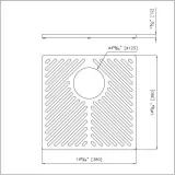 Grid para Lavello Foster 8100 651 - Negro, Composite, Resistente Silencioso Duegstore