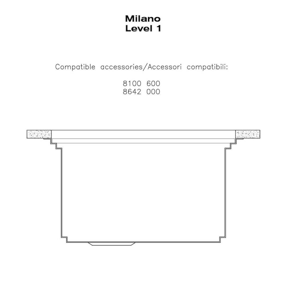 Fregadero de cocina Foster 1018 050 - Acero inoxidable, bañera, diseño moderno