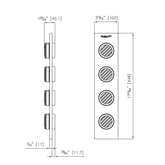 Spiegeltür Kit Foster 8100