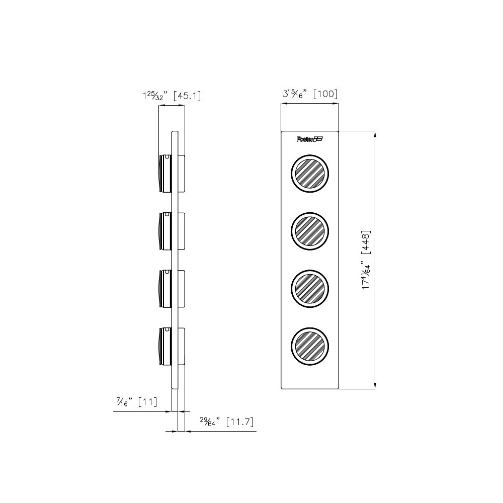 Mirror Door Kit Foster 8100