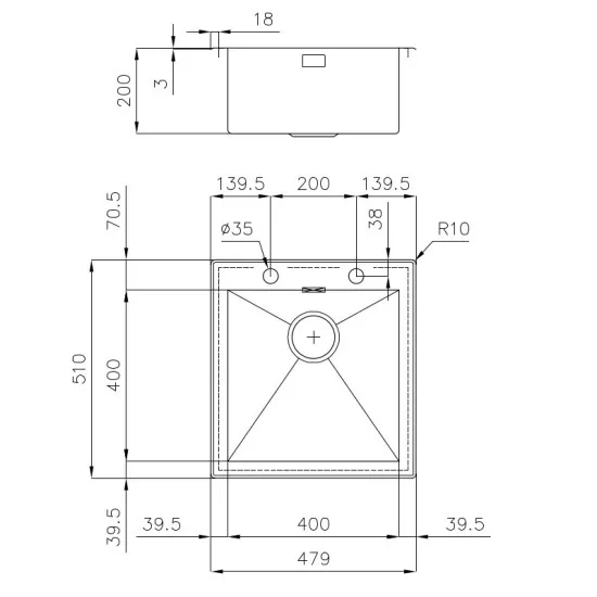 Die Spüle Foster 1205 050 ist die ideale wahl für diejenigen, die ein hochwertiges produkt und modernes design suchen. Aus Sarde