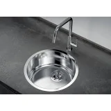 The sink Foster 1130 060 is synonymous with quality and durability. Its circular shape and brushed finish make it an element