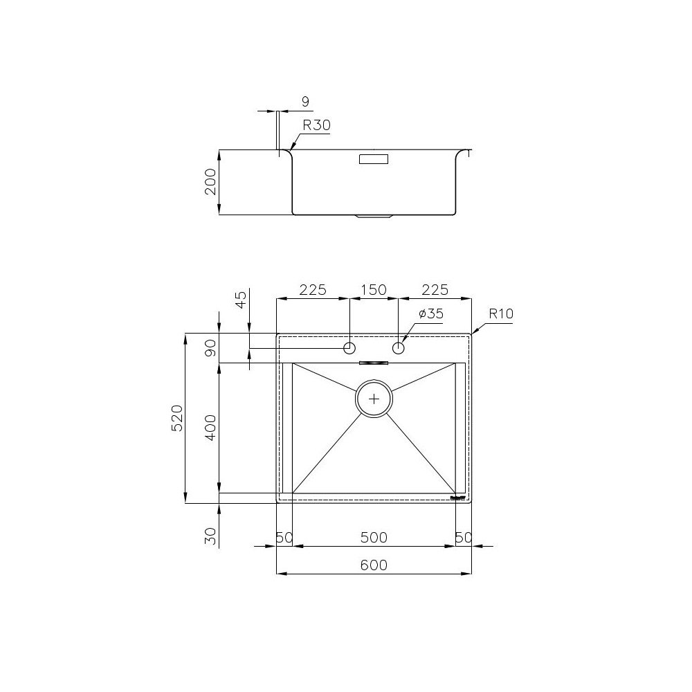 Kitchen sink Foster 1410 000: Elegance and convenience in one product
