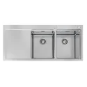 Kitchen sink Foster 1252 051 | 2 Tanks, Stainless Steel, Base 80 cm