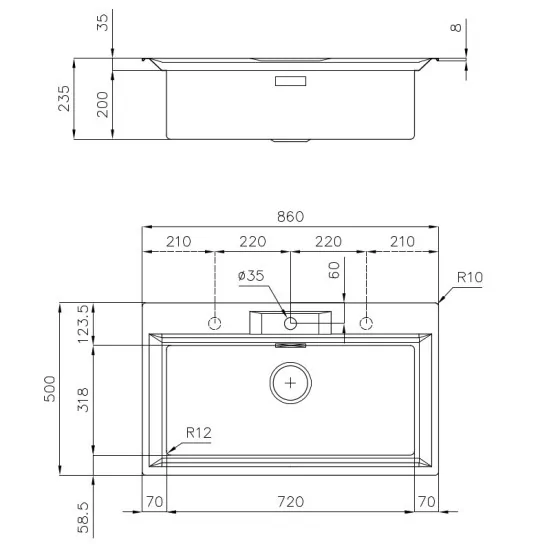 L'évier Foster Monovasca, Deep & Resistant, Parfait pour votre cuisine