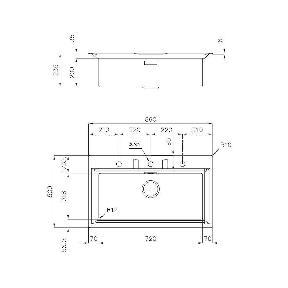 The sink Foster Monovasca, Deep & Resistant, Perfect for Your Kitchen