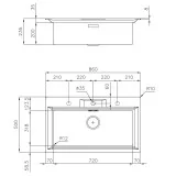 Раковина Foster Monovasca, Deep & Resistant, Perfect for Your Kitchen