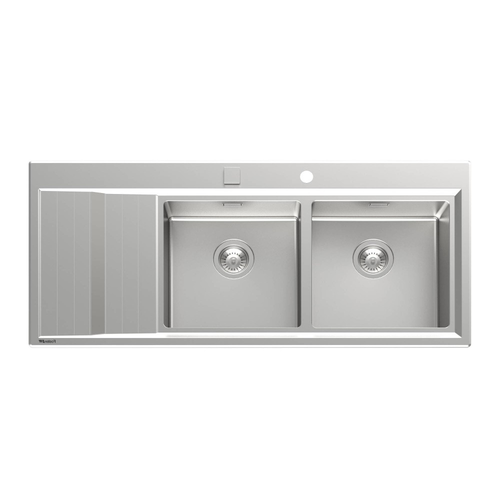 Foster 4503 051: Kitchen sink 2 basins, Stainless steel AISI 304, Resistant and Elegant