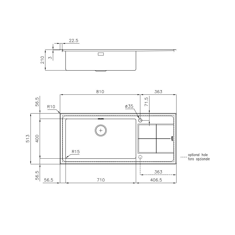 Foster 2211 051: Kitchen sink Stainless steel, Perfect for Every Kitchen