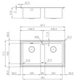 The sink Foster 2283 050: Buy Online Best Stainless Steel Washer for Your Kitchen