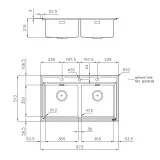 Foster Stripe 4502 050: Stainless Steel Double Washer