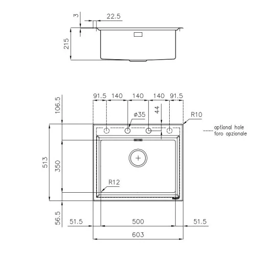 The sink Foster 4505 050: Elegance and Resistance for Your Kitchen