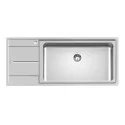 Lavello Foster 3216 051 base 90 cm: Acciaio Inox, Design Moderno