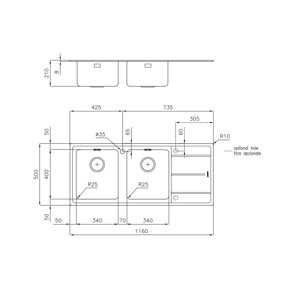 Foster 3212 051: Lavadora doble de baño profesional, resistente y funcional
