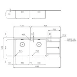 Foster 3212 051: Professional Bath Double Washer, Resistant and Functional