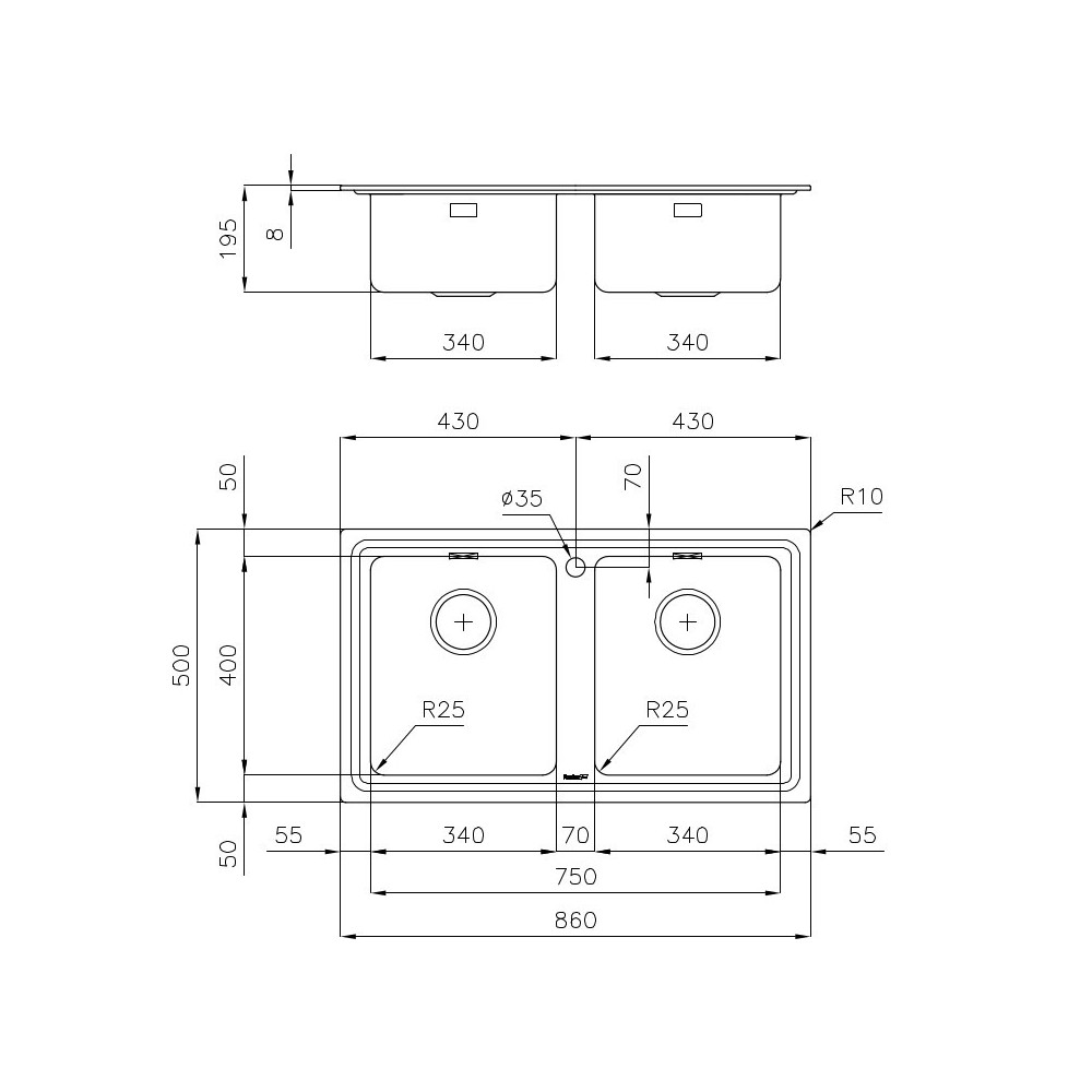 Foster 3218 001: fregadero de acero inoxidable de cocina, perfecto para todo el medio ambiente