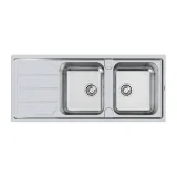 Lavello Foster 5812 061: 2 Vasche, Acciaio Inox, Design Elegante, Installazione Facile