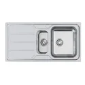 Lavello Foster 5197 061 - Acciaio Inox, 1,5 Vasche, Design Moderno