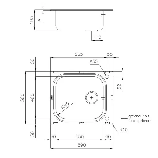 Foster 1511 001: Lavadora de acero inoxidable, robusta y funcional para su cocina
