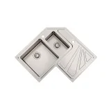 Foster 3308 050: Fregadero de cocina de acero inoxidable, base 90 cm