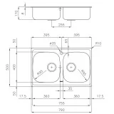 Lavello Doppia Vasca Foster 79 cm - Perfetto per Cucine Grandi e Famiglie Numerose