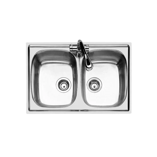 Double sink Foster 79 cm - Perfect for large kitchens and large families