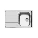 El fregadero Foster 1179 061 - Acero inoxidable 79x50 cm - 1 tanque grande - Cocina profesional