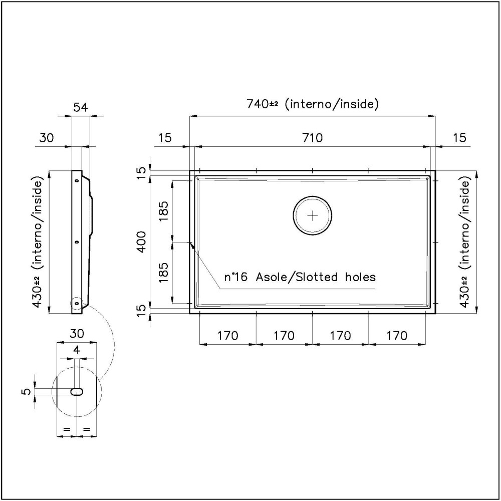 Foster 5557 340 – Unterbauspüle aus gebürstetem Edelstahl, minimalistisches Design