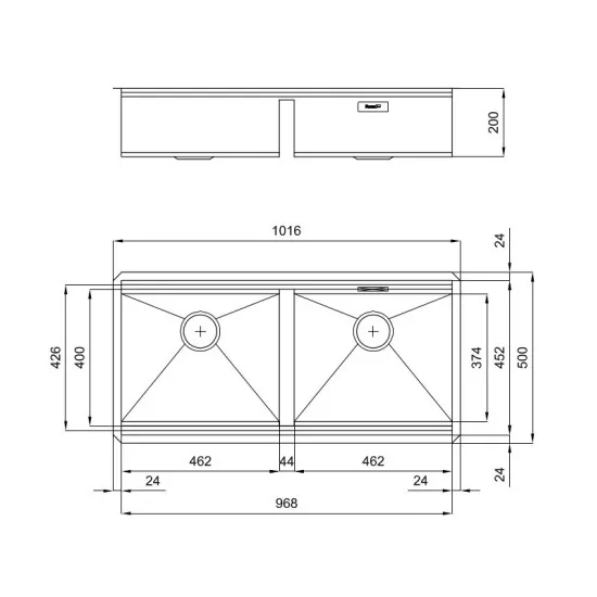 Foster 1016 850: Lavello Cucina Professionale, Design Moderno, Resistente