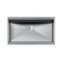 Lavello Foster Milano 1014 850 - Acciaio Inox Spazzolato - 1 Vasca - Sottotop