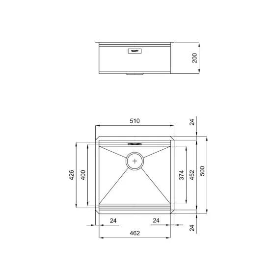 The sink Foster 1013 850: Elegant and Functional for Your Kitchen