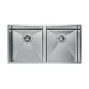 The sink Foster 1221 850: Stainless Steel, 2 Tanks, Resistant and Functional