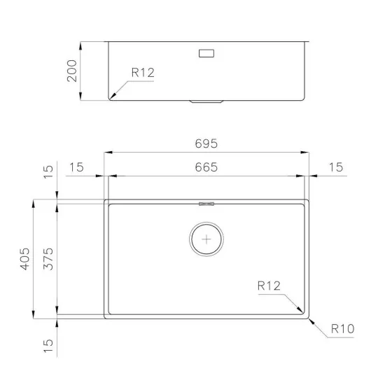 Foster 3138 850: Lavello in Acciaio Inox, Perfetto per Cucine Moderne