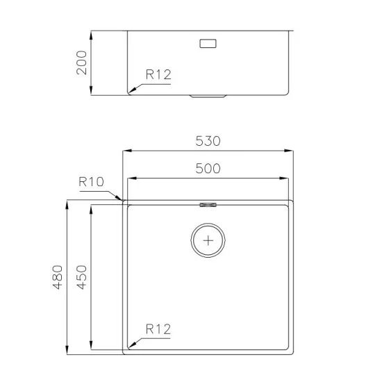 Foster 3141 850: Évier, 1 baignoire, acier inoxydable, parfait pour les cuisines modernes