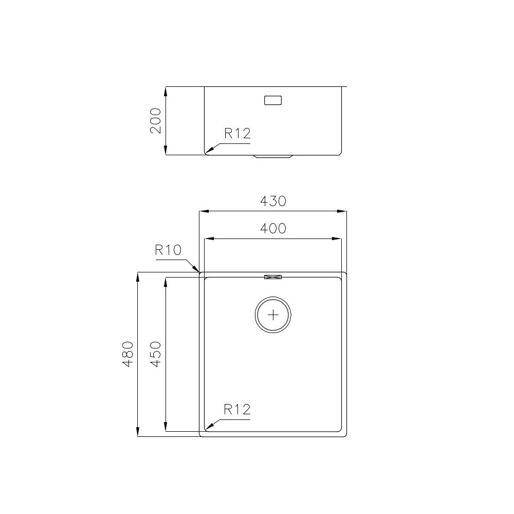 Foster 3139 850: Lavello Monovasca Sottotop, Resistant und Elegant