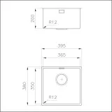 The sink Foster 3136 850 - Monovasca subtop in stainless steel, ideal for modern kitchens